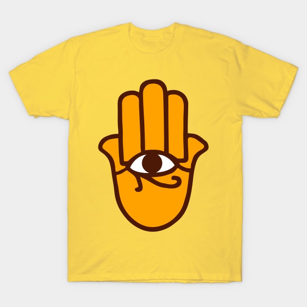 Hamza hand of fatima T-Shirt by Huggy Mauve